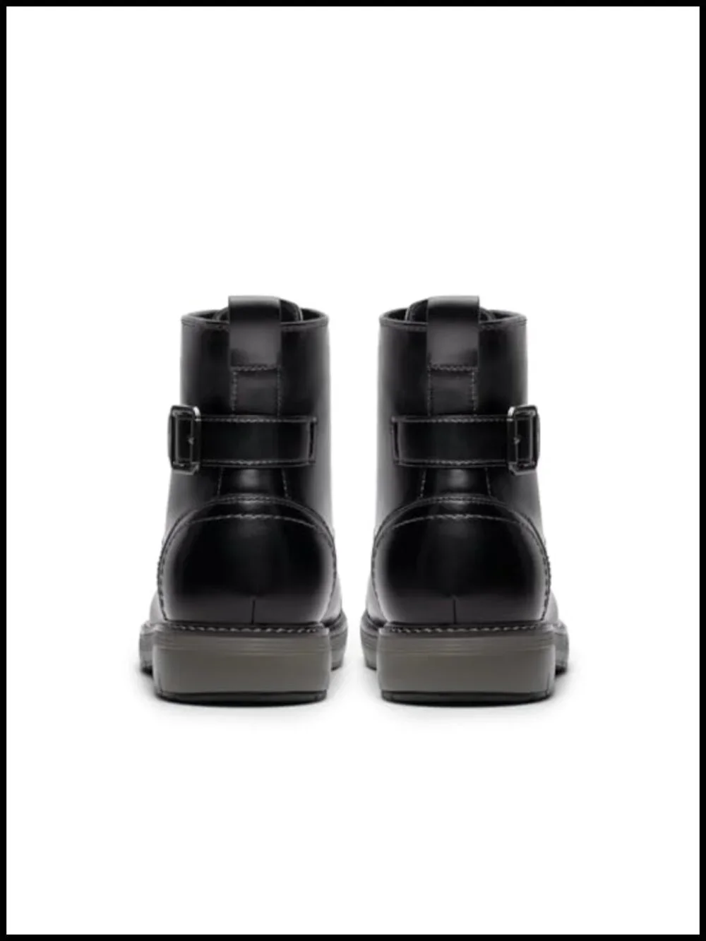 Men's Motorcycle Combat Boots Lace-Up Casual Dress Biker Boots